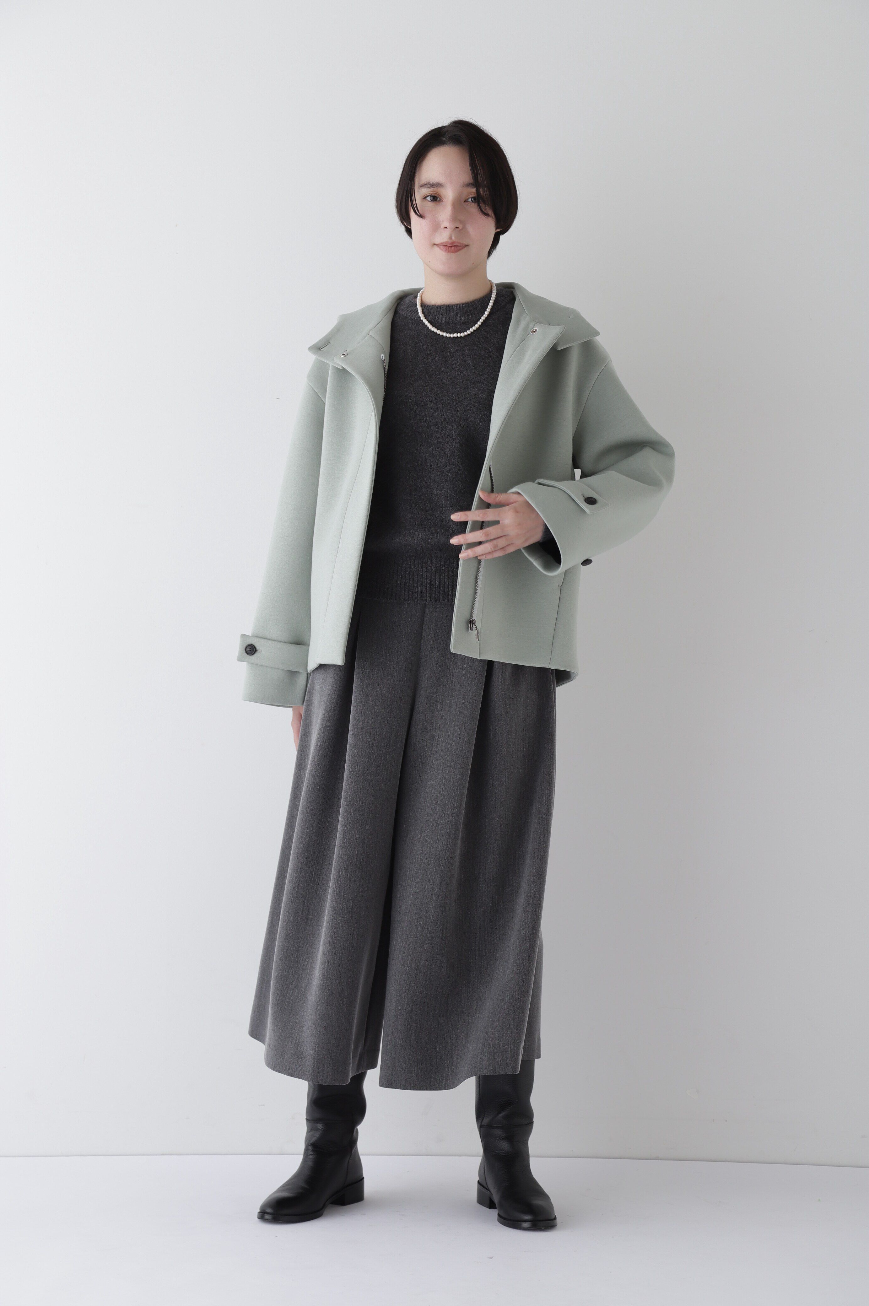  「◆ダンボールボンディングフーディーブルゾン」|ブルゾン・スタジャン|