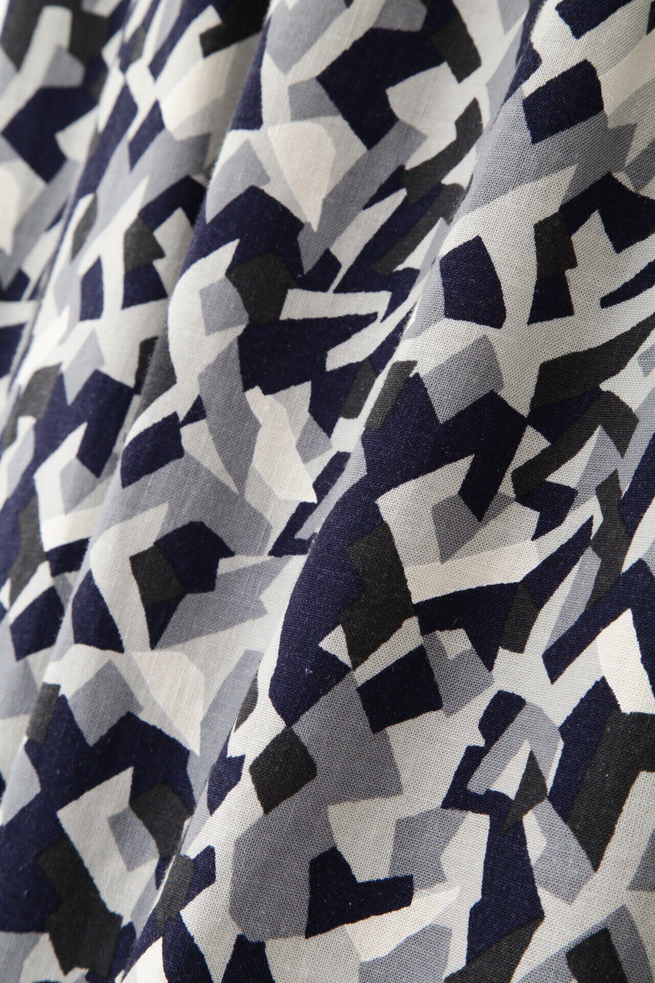  「◆レーヨン麻キャンバスカモジオメトリックＰＴタックコクーンスカート」|スカート|