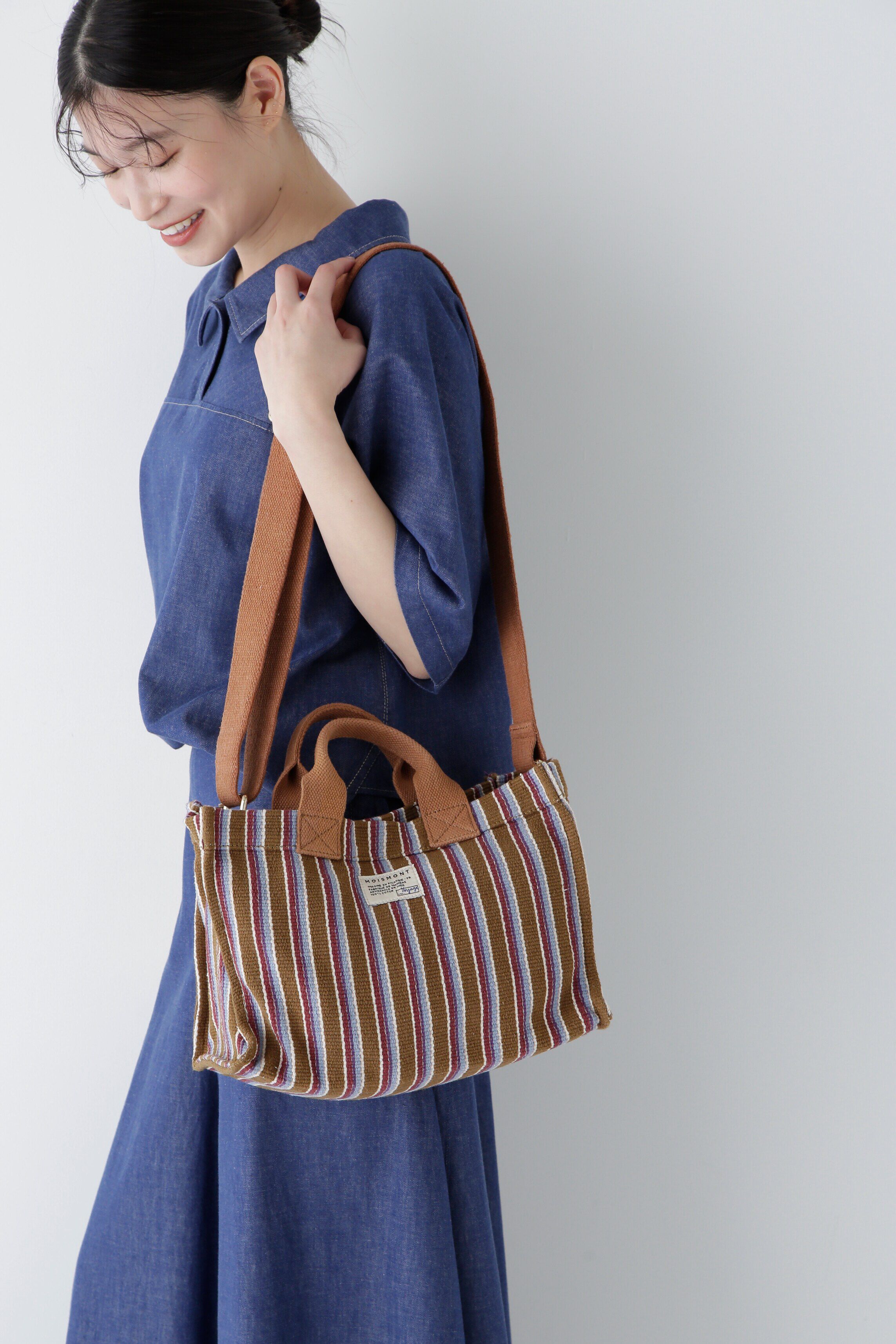  「◆ストライプトートバッグ」|その他|カーキ3