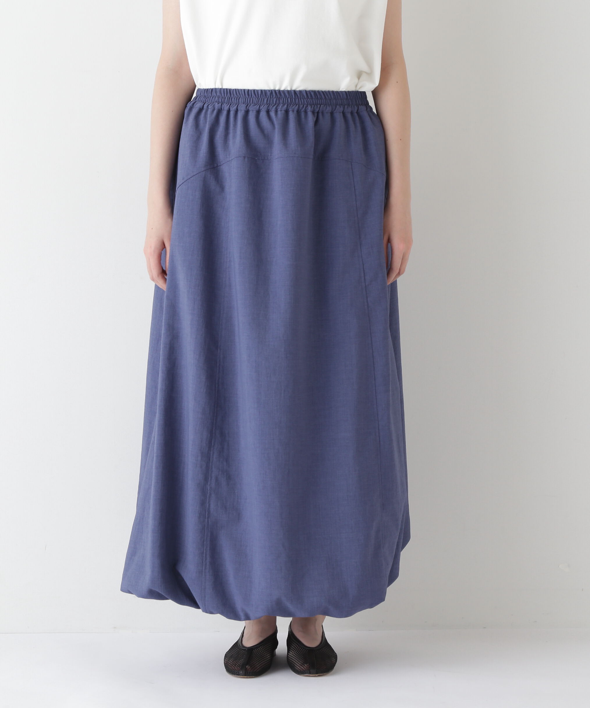  「◆【接触冷感・吸汗、速乾・吸水速乾】ドライポリエステルストレッチポプリンスカート」|スカート|