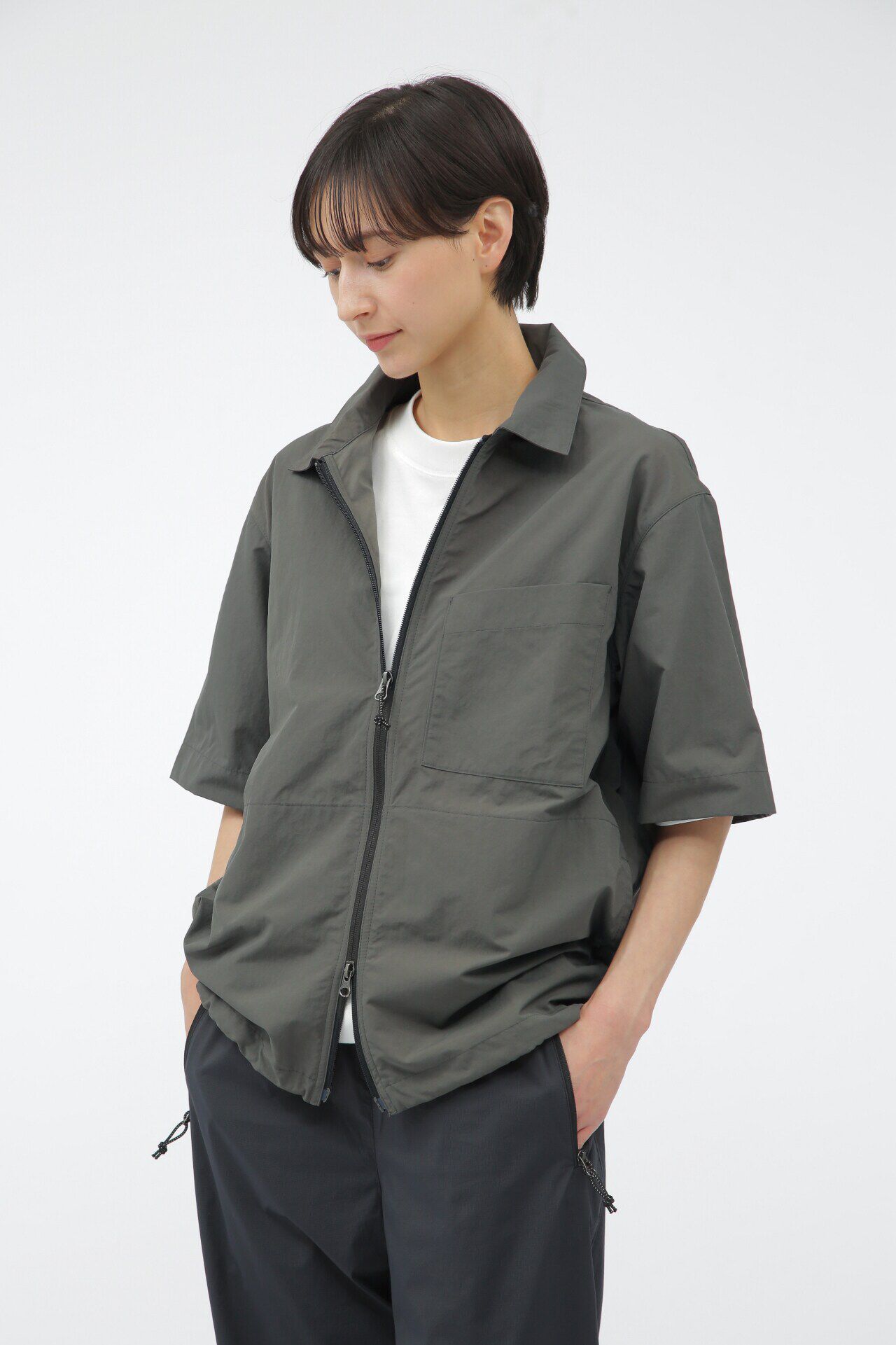 MARGARET HOWELL「WATER REPELLENT NYLON POPLIN SHIRT」|Tシャツ・カットソー|