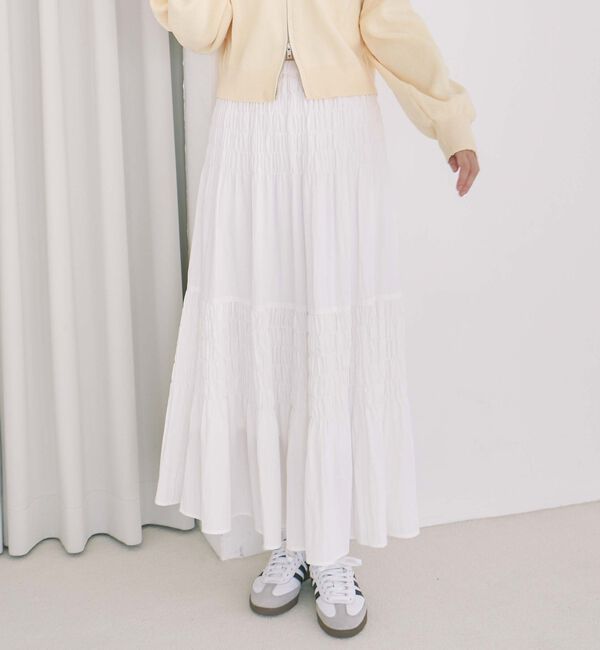 archives「コットンライクシャーリングティアードスカート」|スカート|