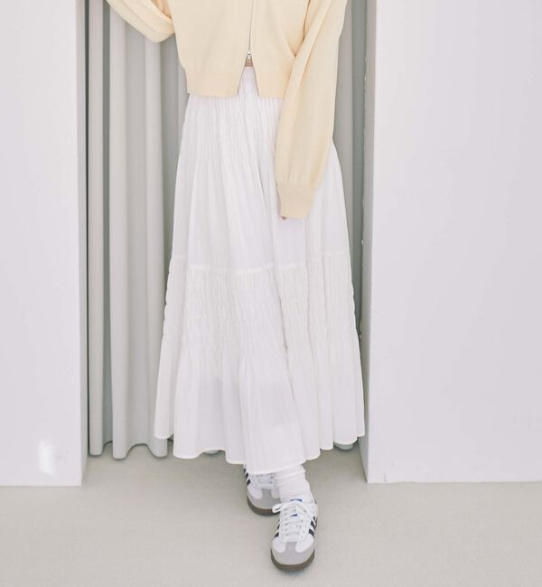 archives「コットンライクシャーリングティアードスカート」|スカート|