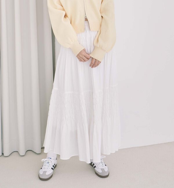 archives「コットンライクシャーリングティアードスカート」|スカート|
