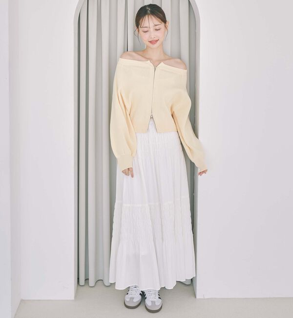 archives「コットンライクシャーリングティアードスカート」|スカート|