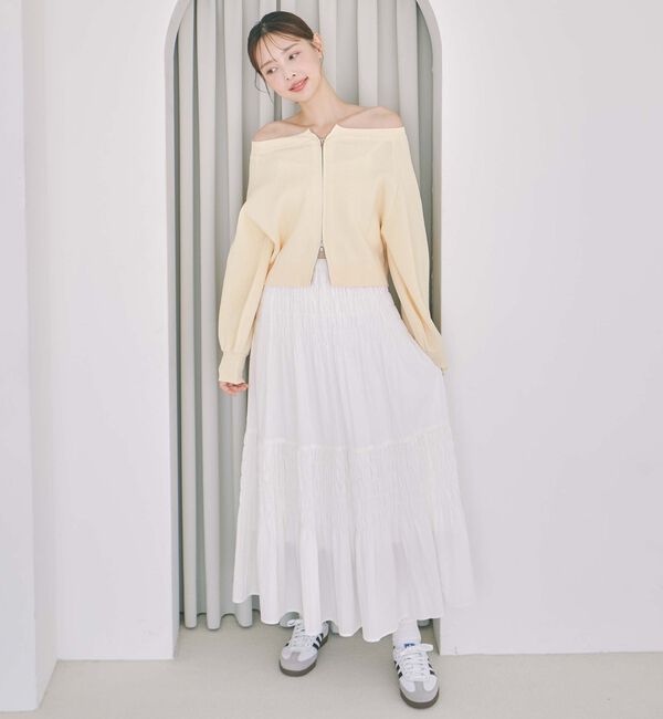 archives「コットンライクシャーリングティアードスカート」|スカート|