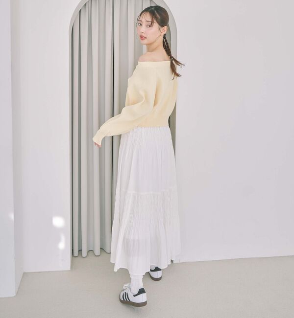 archives「コットンライクシャーリングティアードスカート」|スカート|