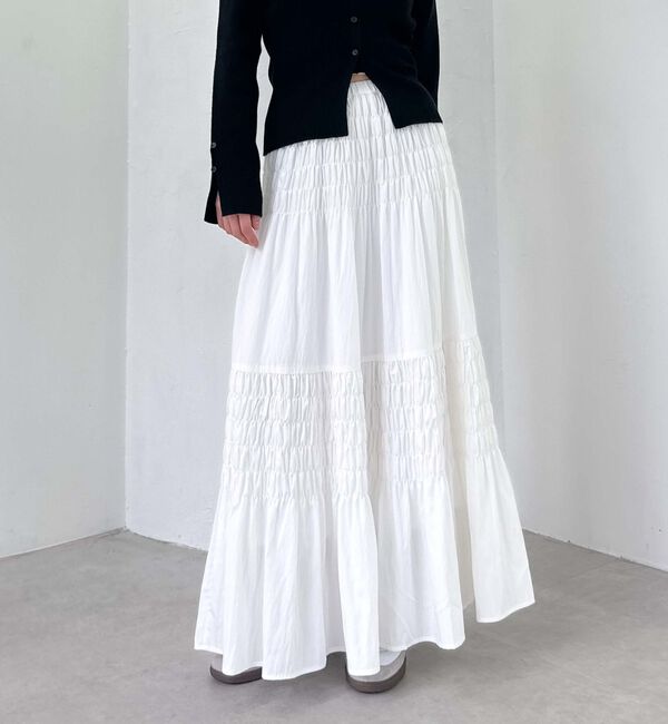 archives「コットンライクシャーリングティアードスカート」|スカート|