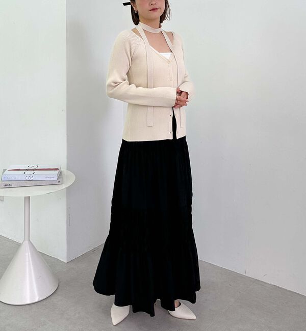 archives「コットンライクシャーリングティアードスカート」|スカート|