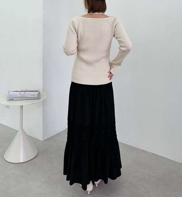 archives「コットンライクシャーリングティアードスカート」|スカート|