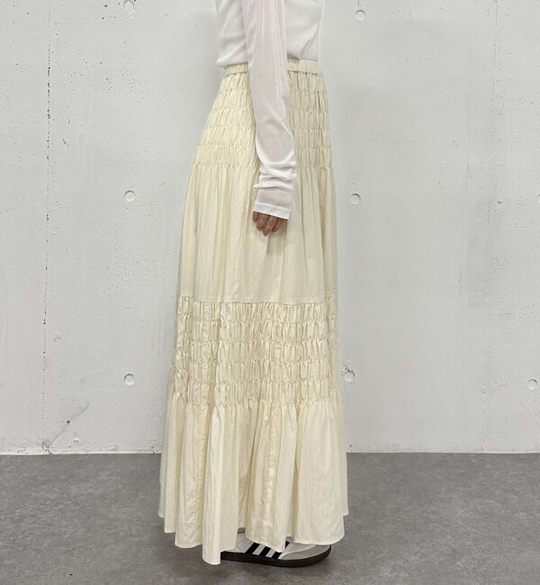 archives「コットンライクシャーリングティアードスカート」|スカート|