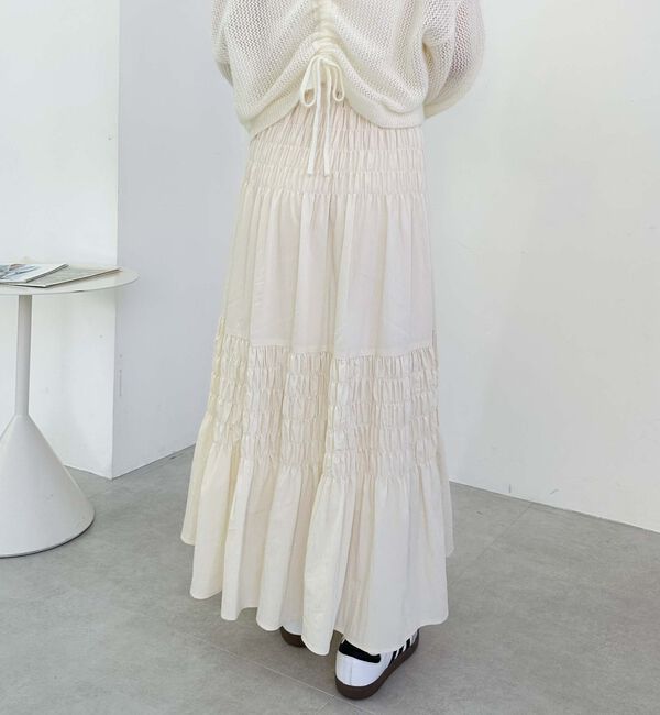 archives「コットンライクシャーリングティアードスカート」|スカート|