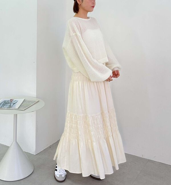 archives「コットンライクシャーリングティアードスカート」|スカート|
