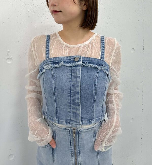 archives「Ｆボタンデニムビスチェ」|シャツ・ブラウス|