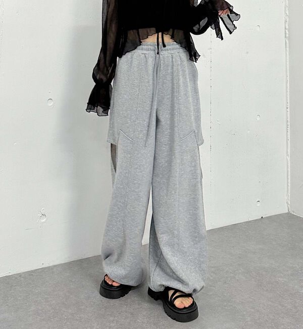 archives「サイドカットアウトスウェットパンツ」|その他|