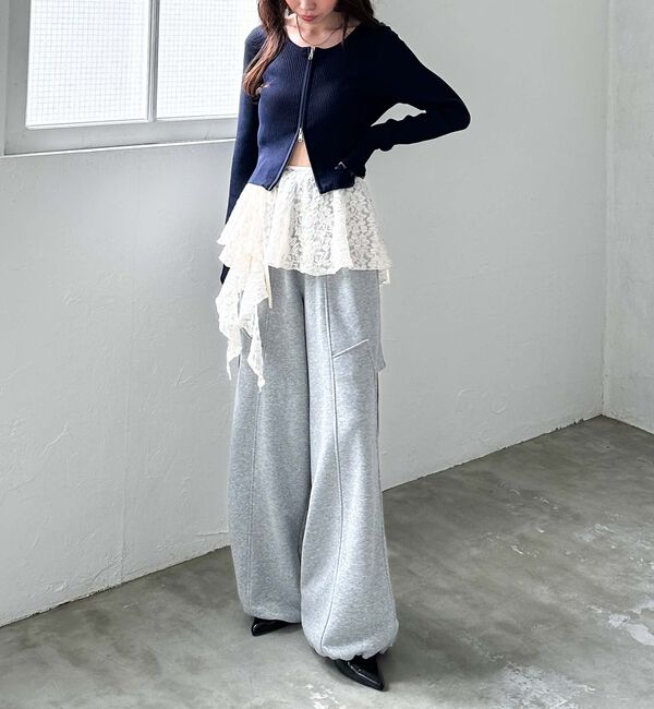 archives「サイドカットアウトスウェットパンツ」|その他|