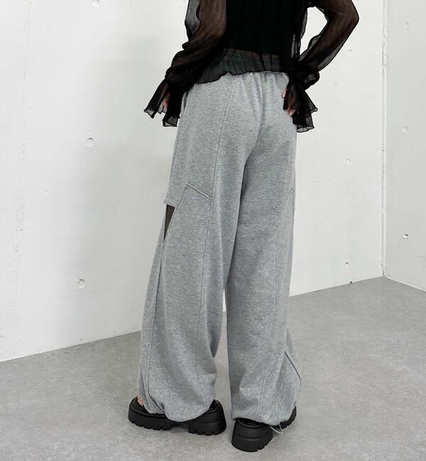 archives「サイドカットアウトスウェットパンツ」|その他|