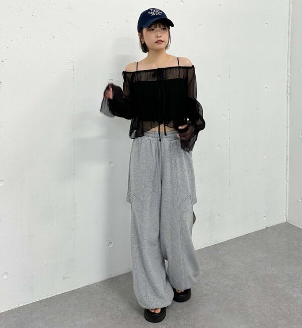 archives「サイドカットアウトスウェットパンツ」|その他|