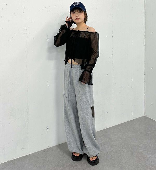archives「サイドカットアウトスウェットパンツ」|その他|