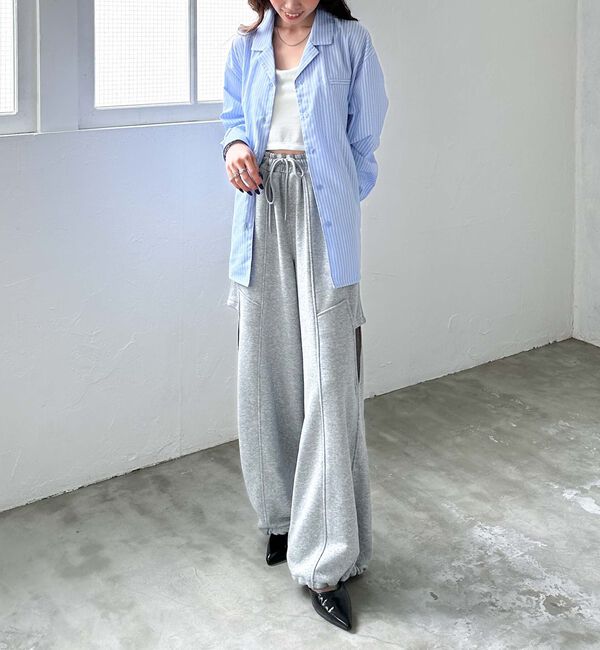 archives「サイドカットアウトスウェットパンツ」|その他|