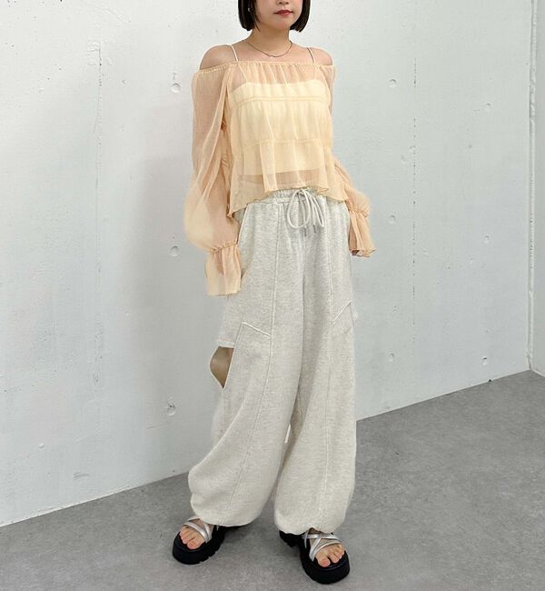 archives「サイドカットアウトスウェットパンツ」|その他|