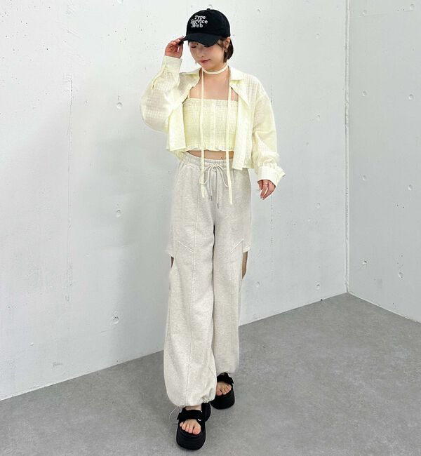 archives「サイドカットアウトスウェットパンツ」|その他|