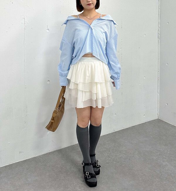 archives「２ｗａｙオフショルストライプシャツ」|シャツ・ブラウス|