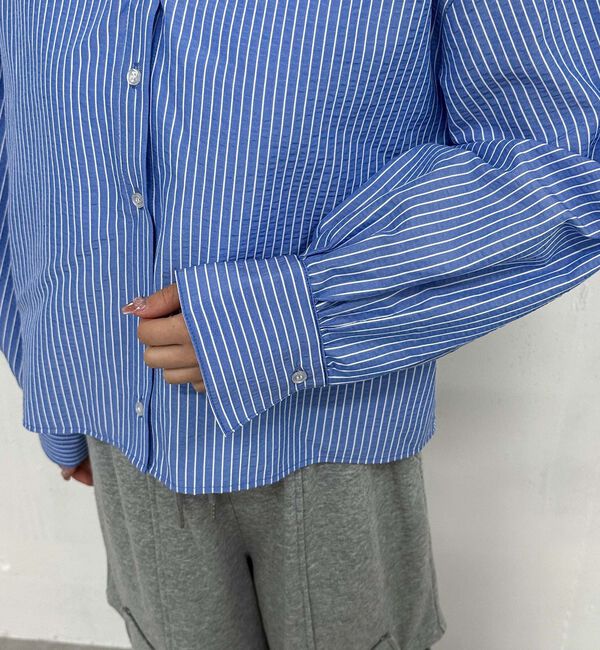 archives「２ｗａｙオフショルストライプシャツ」|シャツ・ブラウス|