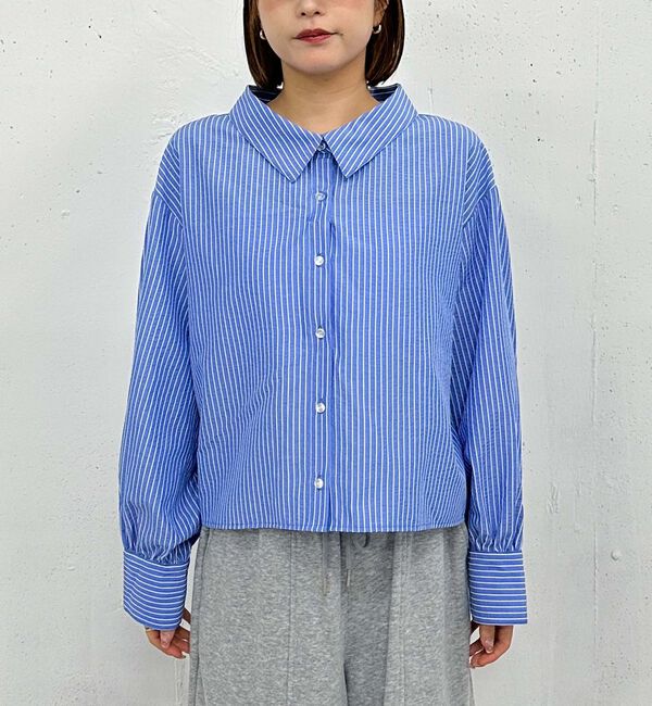 archives「２ｗａｙオフショルストライプシャツ」|シャツ・ブラウス|