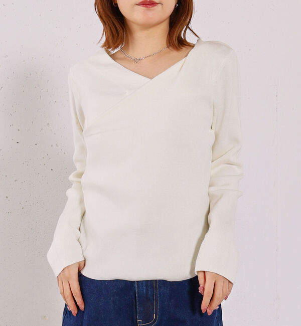 archives「タックドレープニットプルオーバー」|ニット・セーター|IVORY