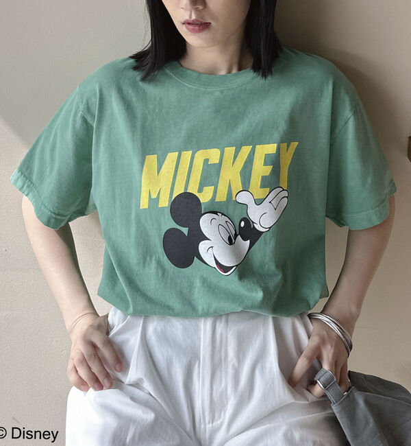 Doux archives「【ＧＯＯＤＲＯＣＫＳＰＥＥＤ】ＭＩＣＫＥＹ／ＬＯＧＯ　Ｔｓｈｉｒｔ」|Tシャツ・カットソー|GREEN