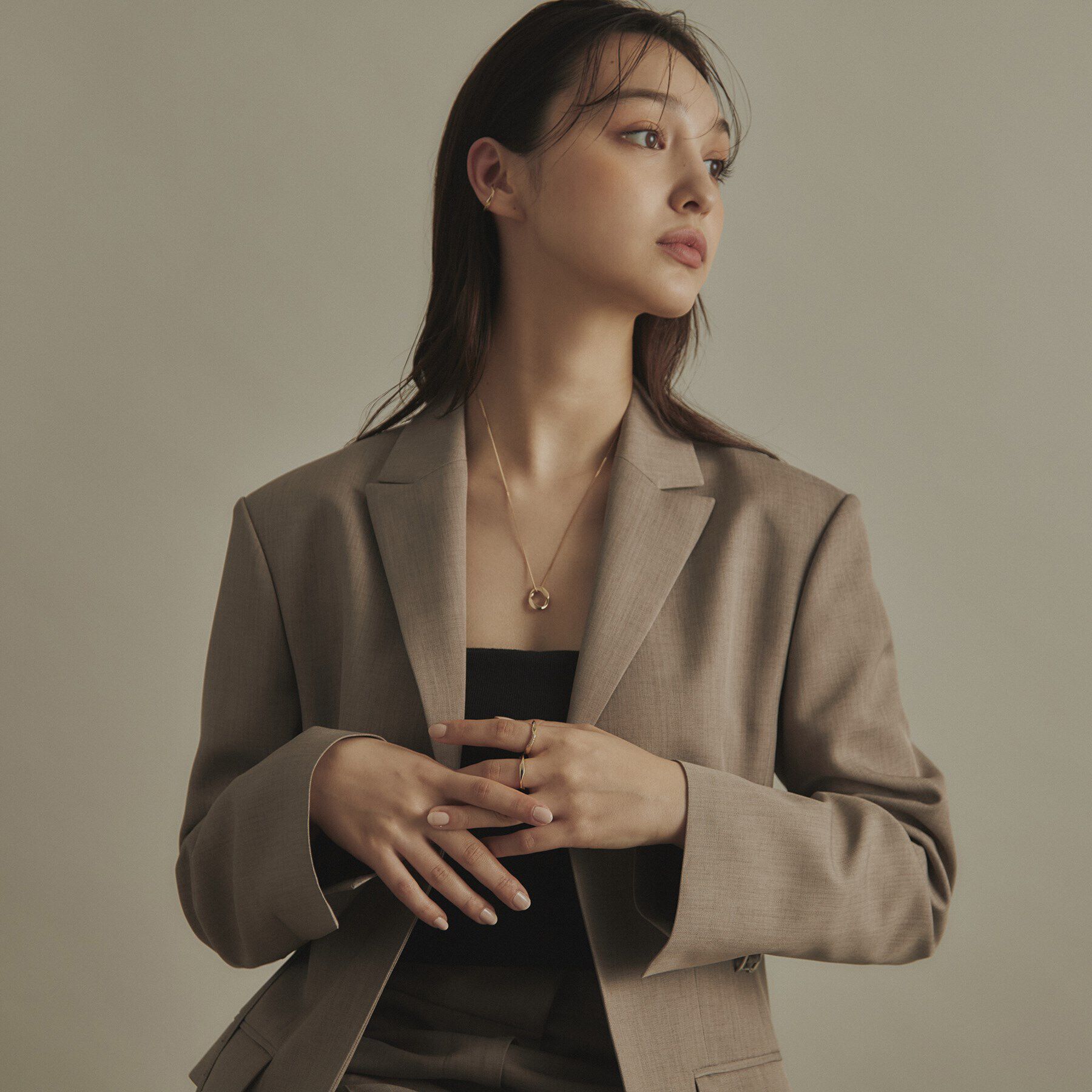 COCOSHNIK「K10ダイヤモンド キヘイモチーフ リング」|リング|