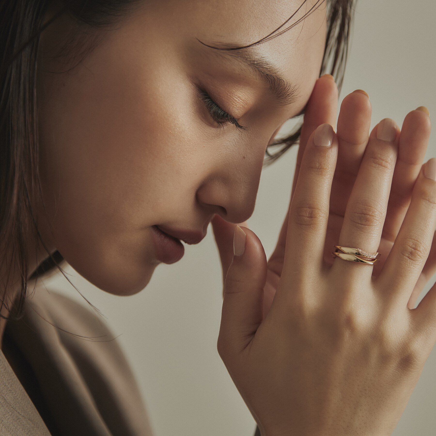 COCOSHNIK「K10ダイヤモンド キヘイモチーフ リング」|リング|