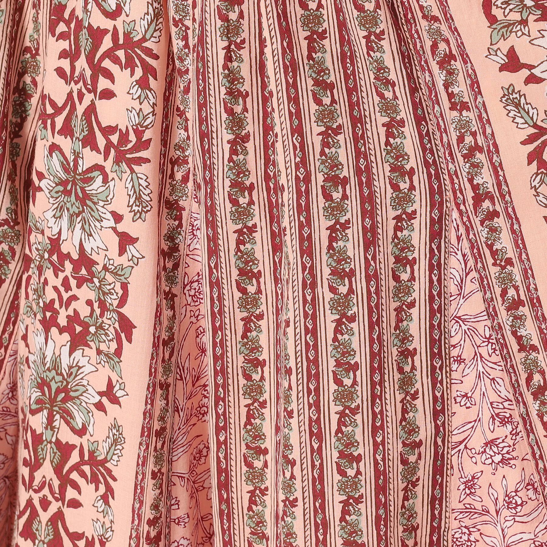 SHOO･LA･RUE「【洗える/インド綿100％】ふんわり軽やか 花柄プリントギャザースカート」|スカート|