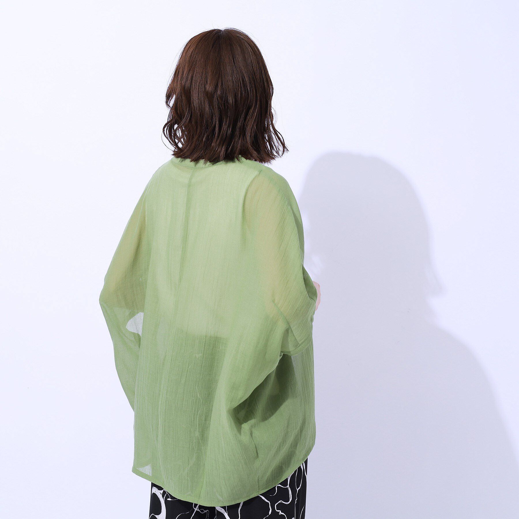 SHOO･LA･RUE「大人の透け感 ワッシャードルマンシャツ」|シャツ・ブラウス|