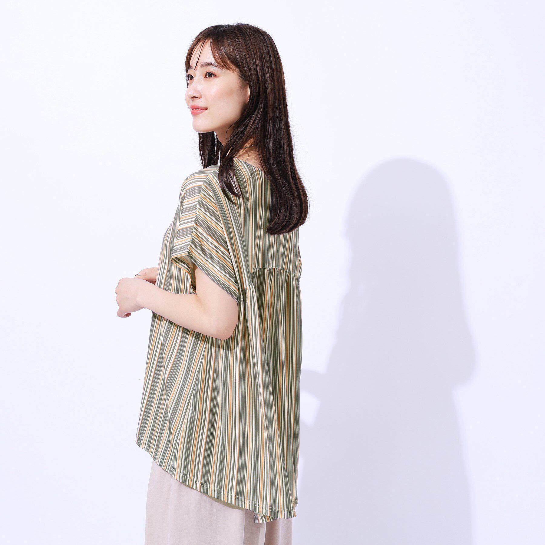 SHOO･LA･RUE「【セットアップ可】フレンチスリーブTシャツ」|Tシャツ・カットソー|