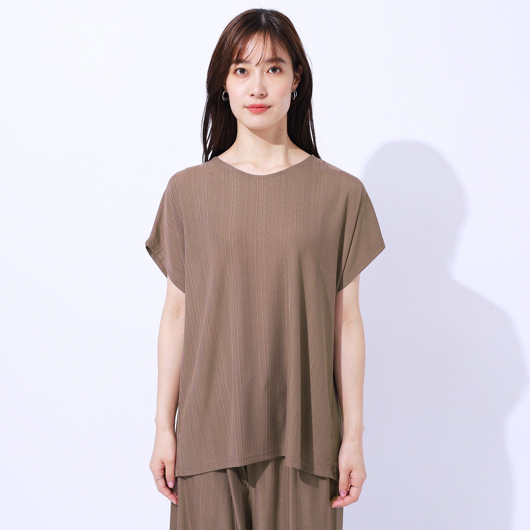 SHOO･LA･RUE「【セットアップ可】フレンチスリーブTシャツ」|Tシャツ・カットソー|