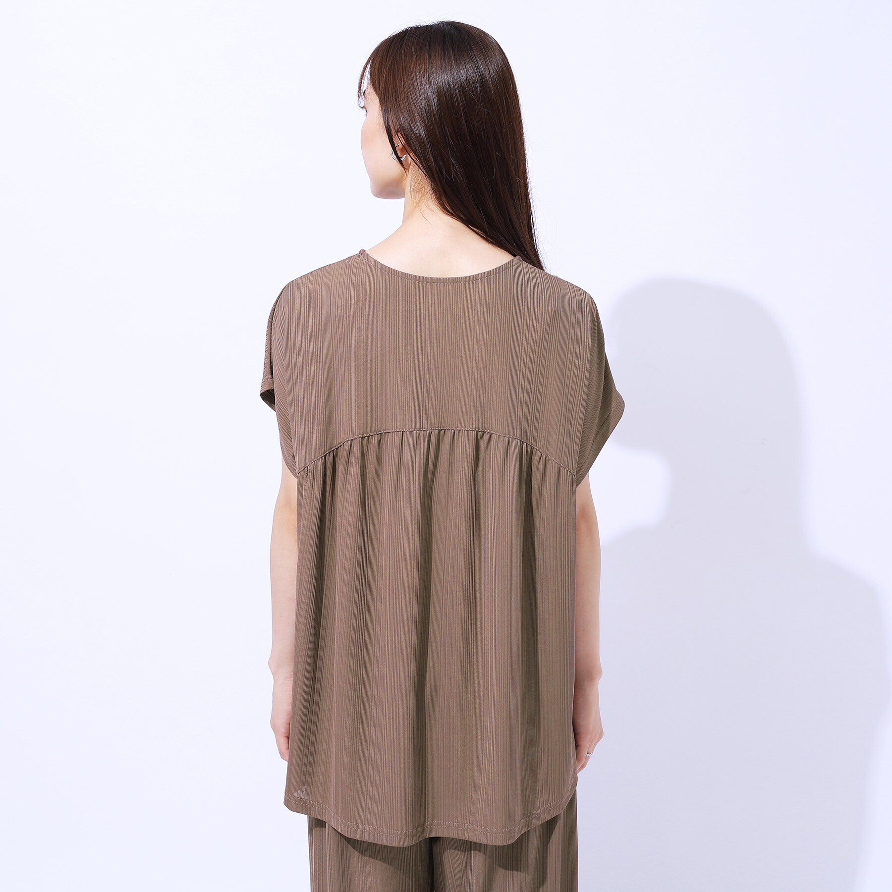 SHOO･LA･RUE「【セットアップ可】フレンチスリーブTシャツ」|Tシャツ・カットソー|