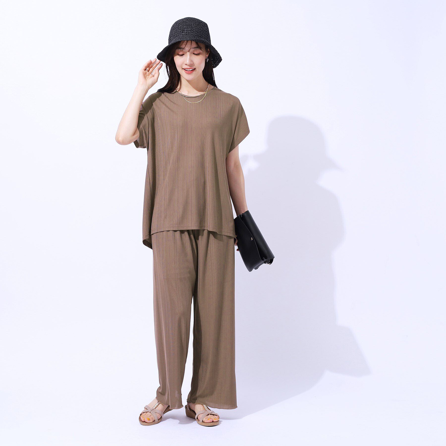 SHOO･LA･RUE「【セットアップ可】フレンチスリーブTシャツ」|Tシャツ・カットソー|