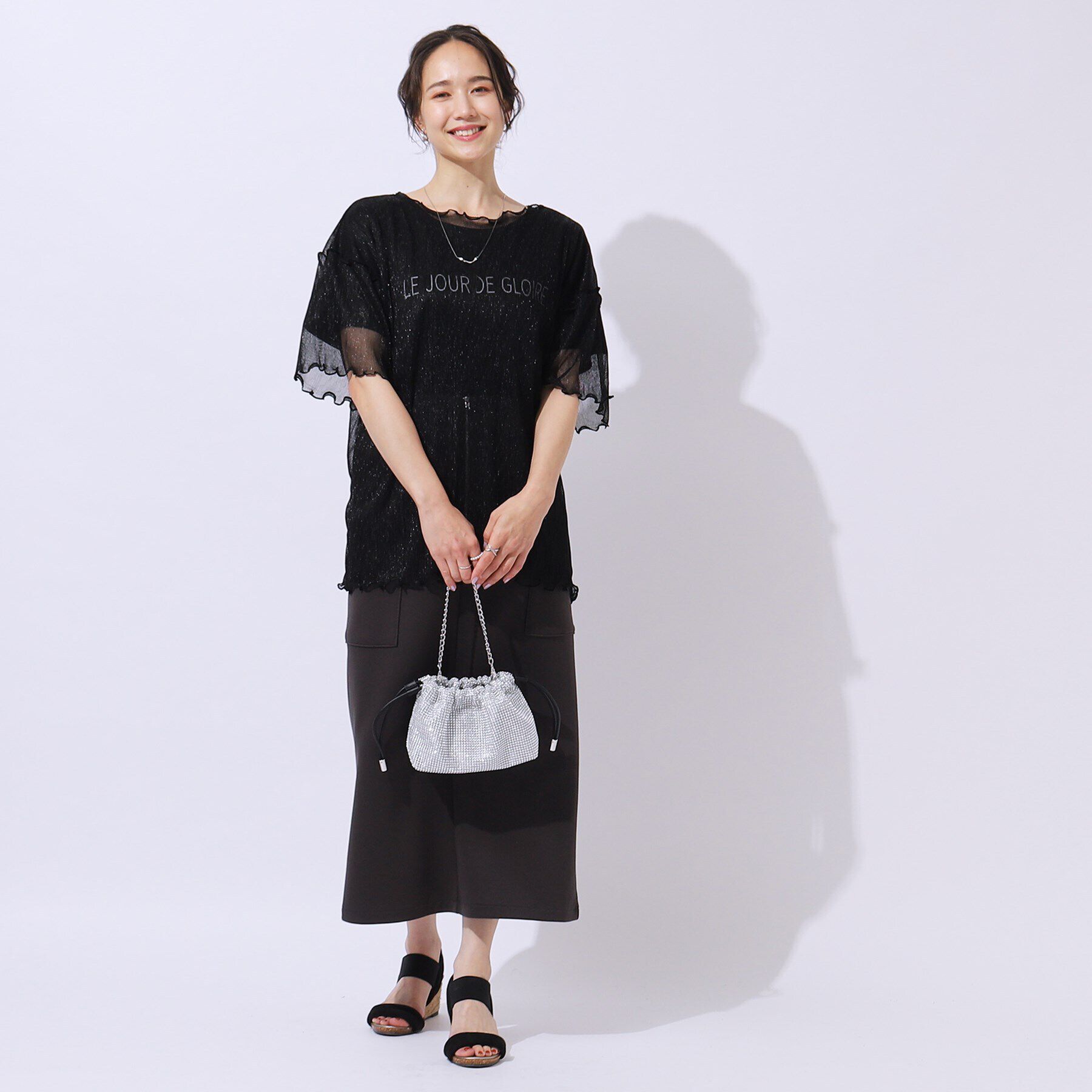 SHOO･LA･RUE「【スパンコール／シャイニー】アソート巾着ショルダーバッグ」|ショルダー・メッセンジャー|