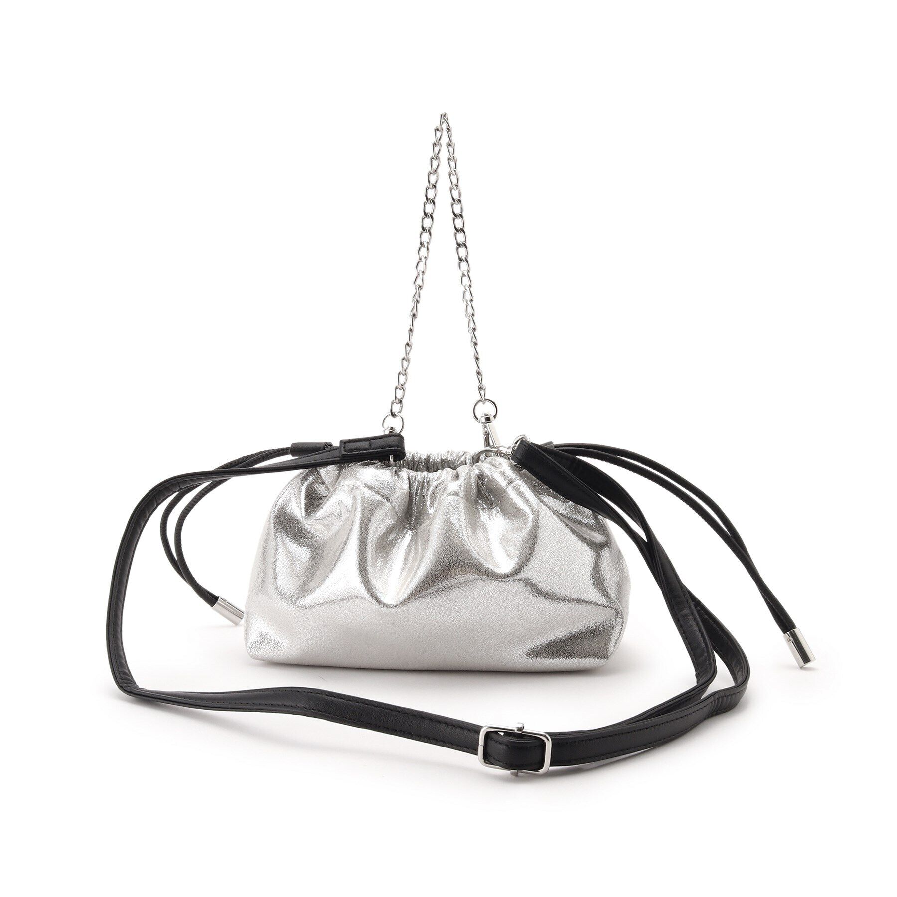 SHOO･LA･RUE「【スパンコール／シャイニー】アソート巾着ショルダーバッグ」|ショルダー・メッセンジャー|