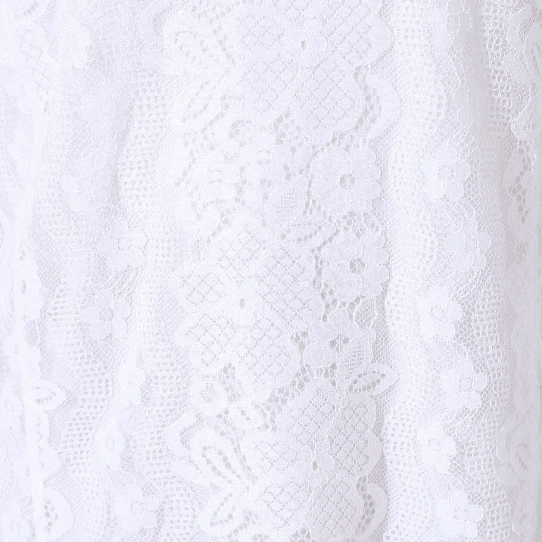 SHOO･LA･RUE「【無理せずキレイ】ブラウス見え お袖フリルレーストップス」|Tシャツ・カットソー|