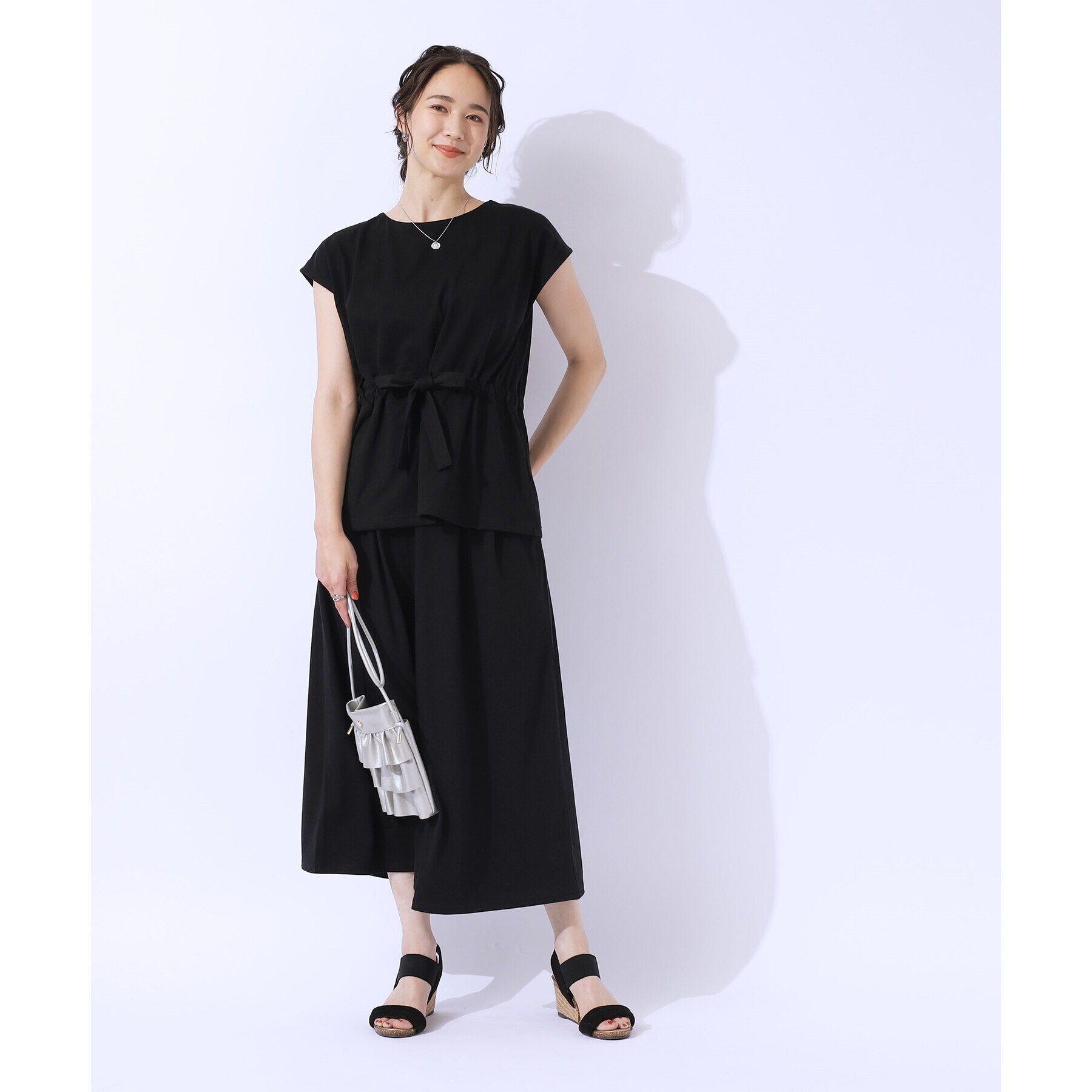 SHOO･LA･RUE「【洗える/セットアップ可】休日のリラックスコーデに やわらかワイドパンツ」|その他|