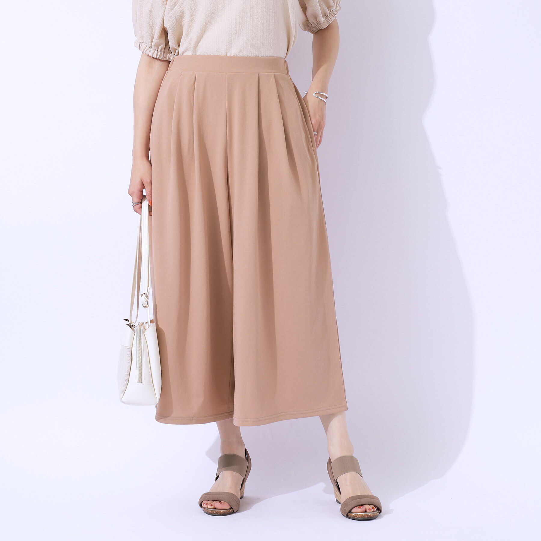 SHOO･LA･RUE「【洗える/セットアップ可】休日のリラックスコーデに やわらかワイドパンツ」|その他|