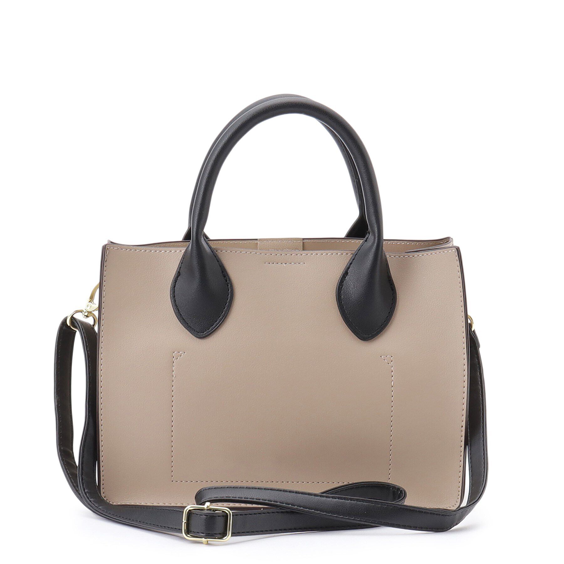 SHOO･LA･RUE「【2WAY】きれいめコーデに 一枚革風スクエアトートバッグ」|トートバッグ|