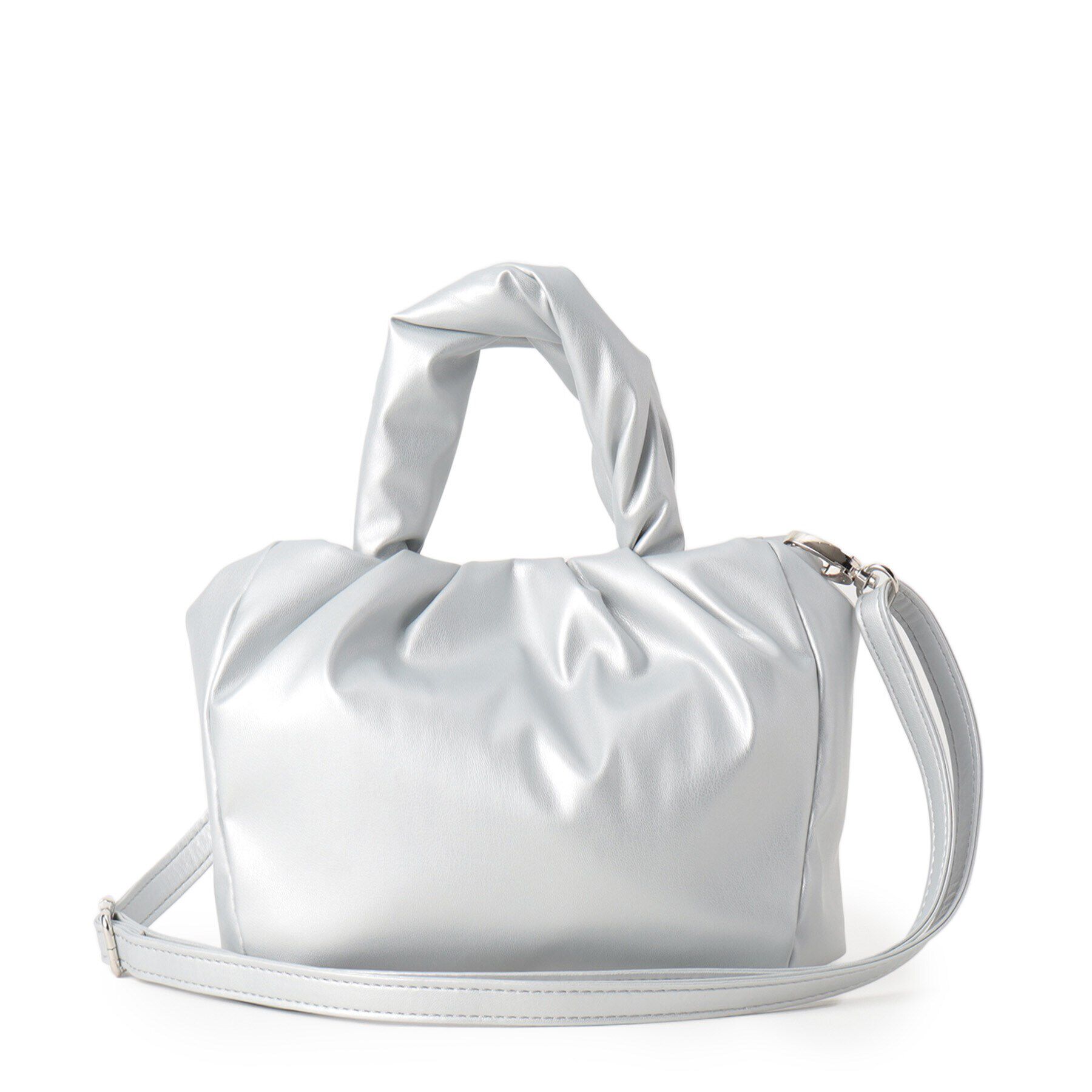 SHOO･LA･RUE「【2WAY】むぎゅっとしたフォルムがたまらまい ひねりハンドルスタッズミニトート」|トートバッグ|