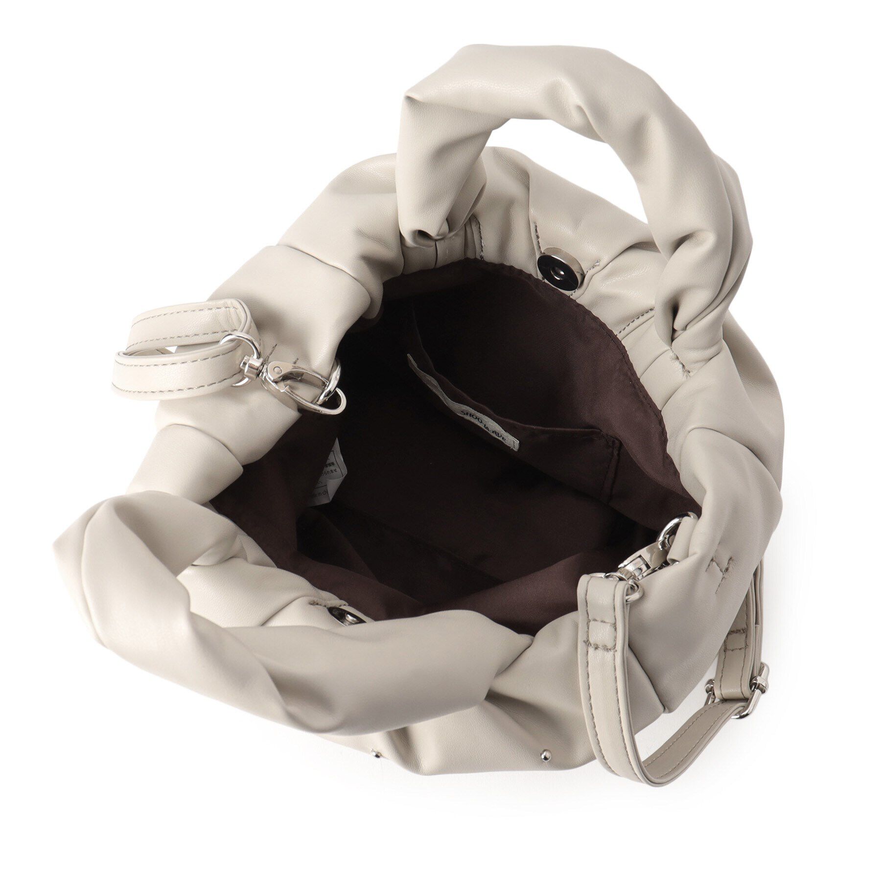 SHOO･LA･RUE「【2WAY】むぎゅっとしたフォルムがたまらまい ひねりハンドルスタッズミニトート」|トートバッグ|