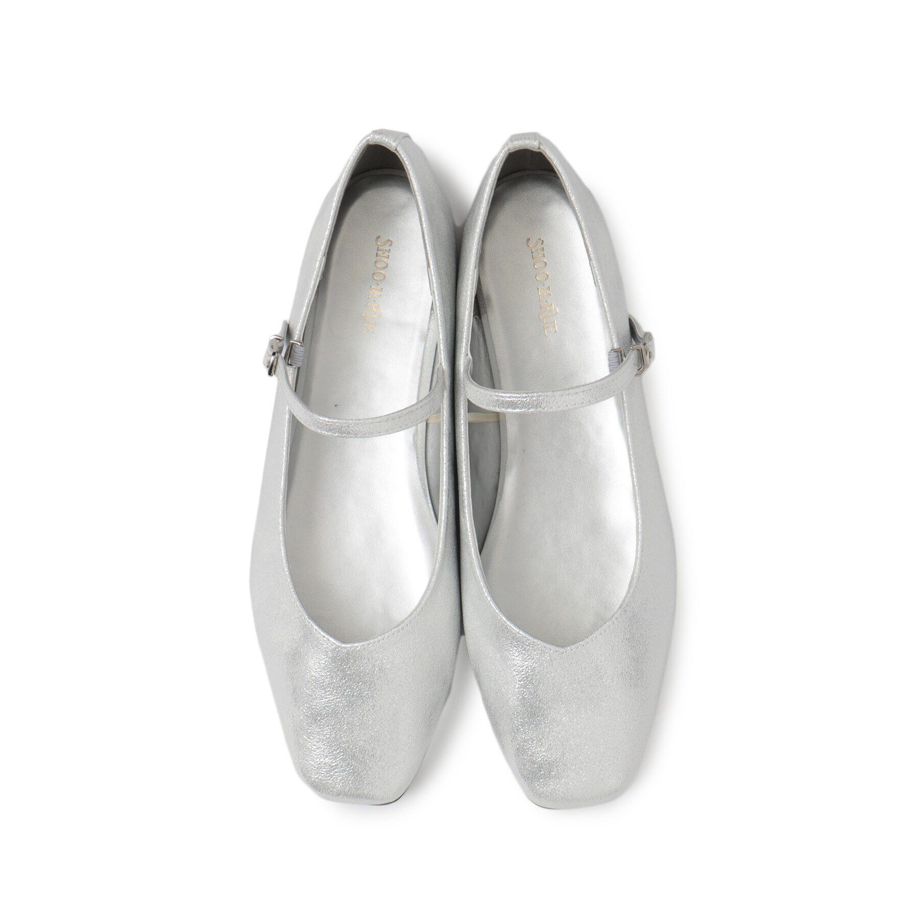 SHOO･LA･RUE「華やかな光沢！メタリックメリージェーン」|パンプス|