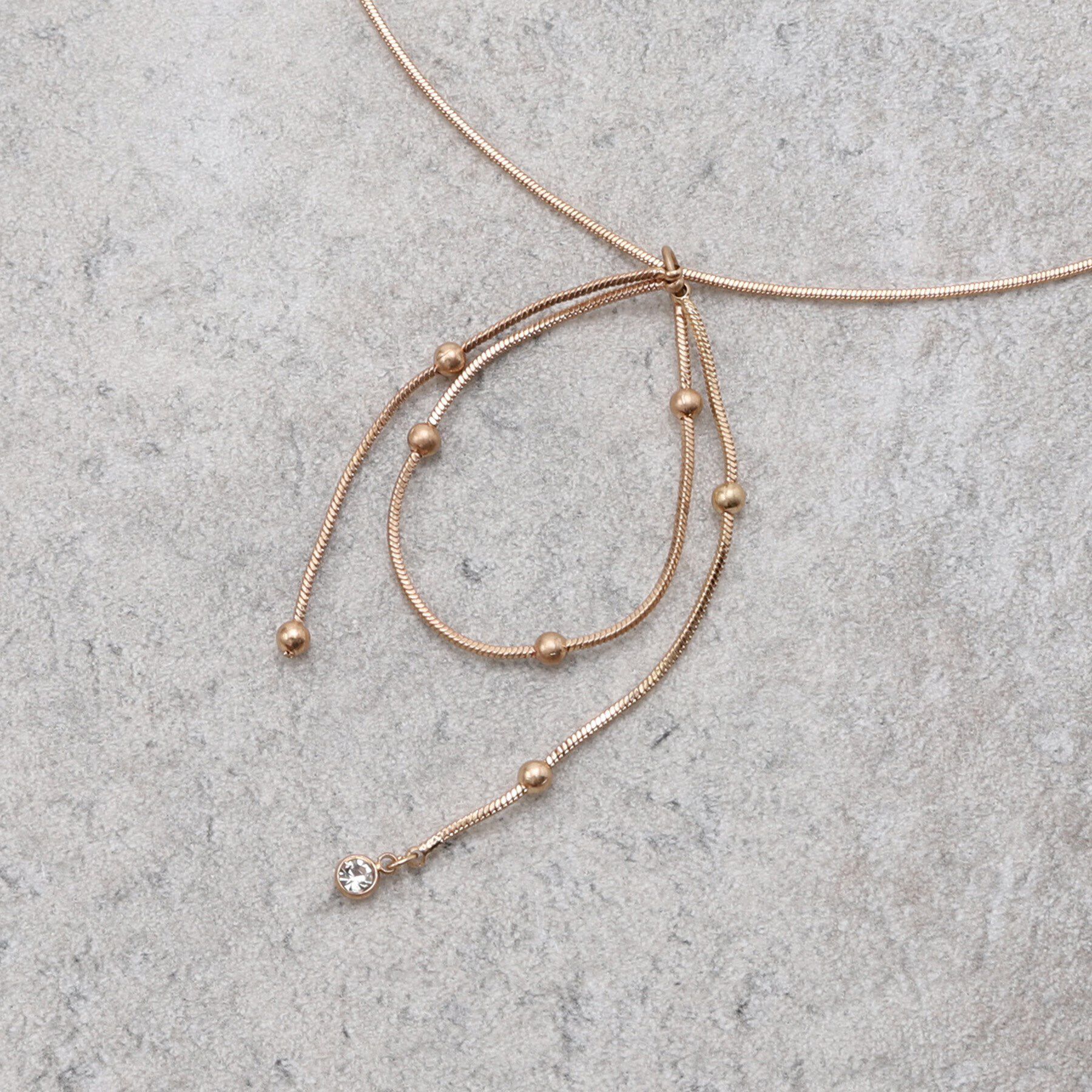 SHOO･LA･RUE「【2WAY】つぶつぶループネックレス」|ネックレス|