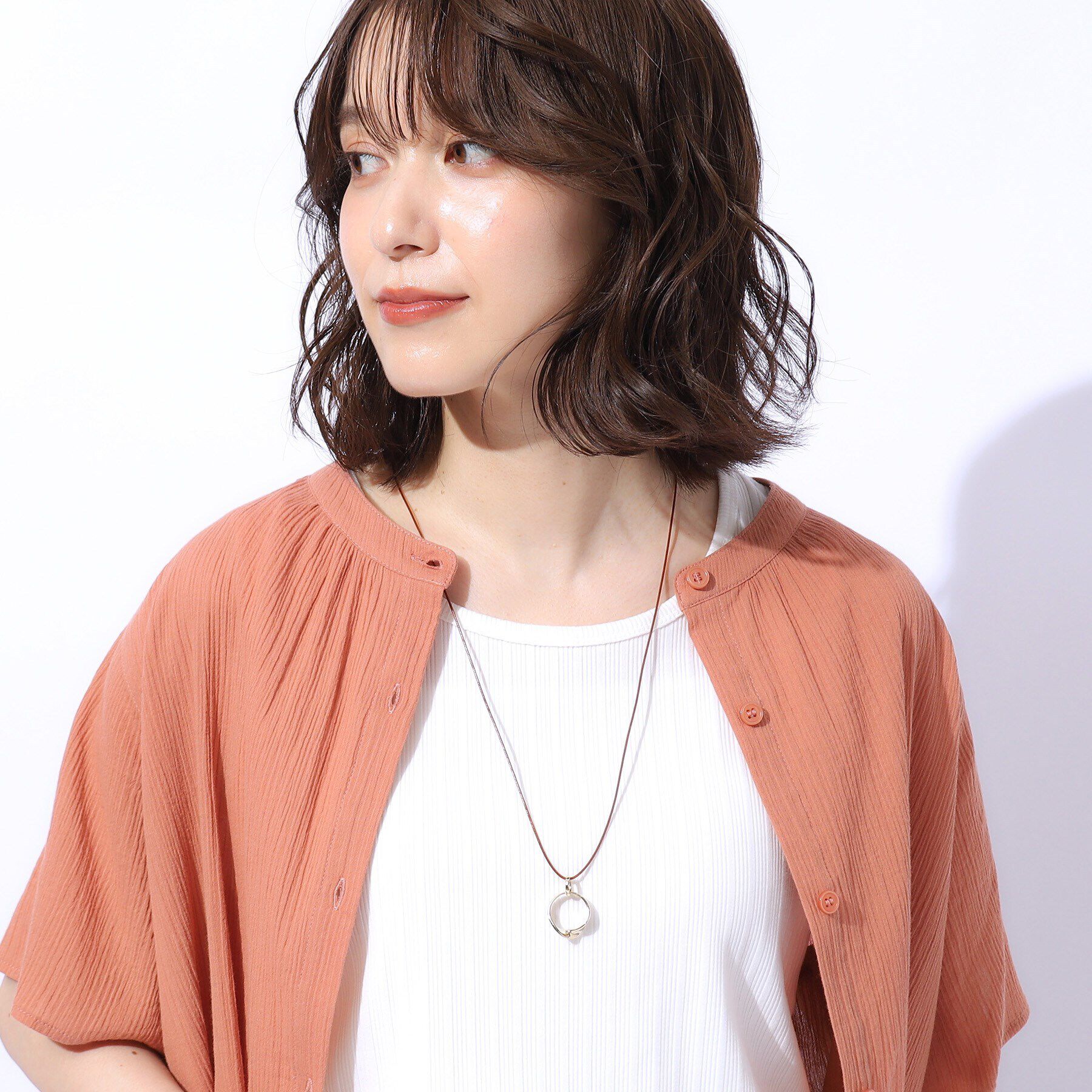 SHOO･LA･RUE「ツイストリング紐ネックレス」|ネックレス|